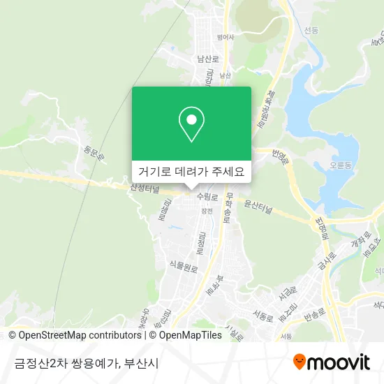 금정산2차 쌍용예가 지도