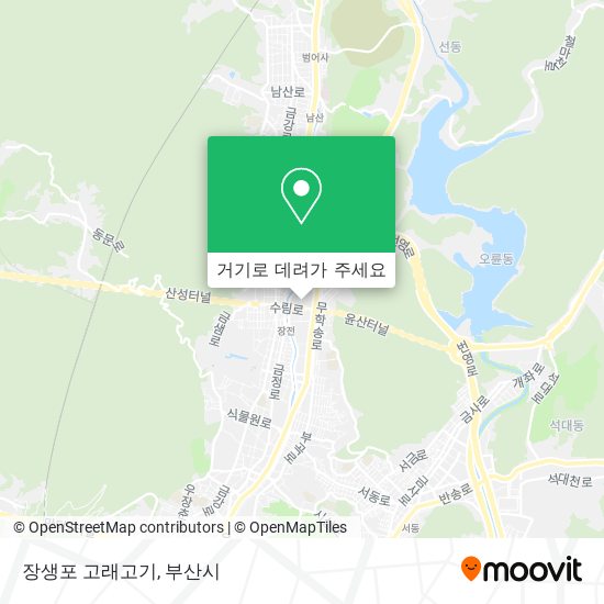 장생포 고래고기 지도