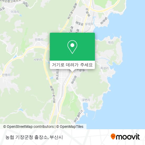 농협 기장군청 출장소 지도