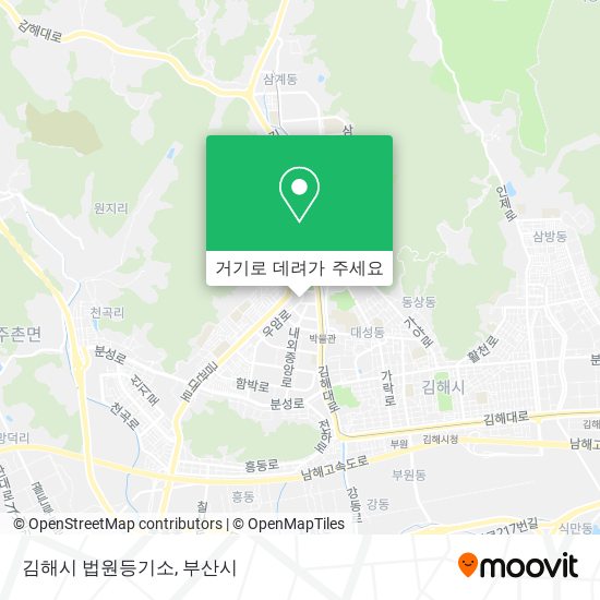 김해시 법원등기소 지도