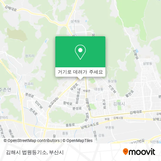 김해시 법원등기소 지도