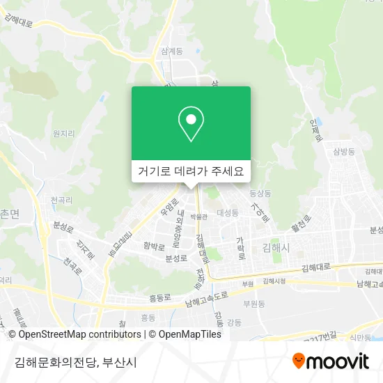 김해문화의전당 지도