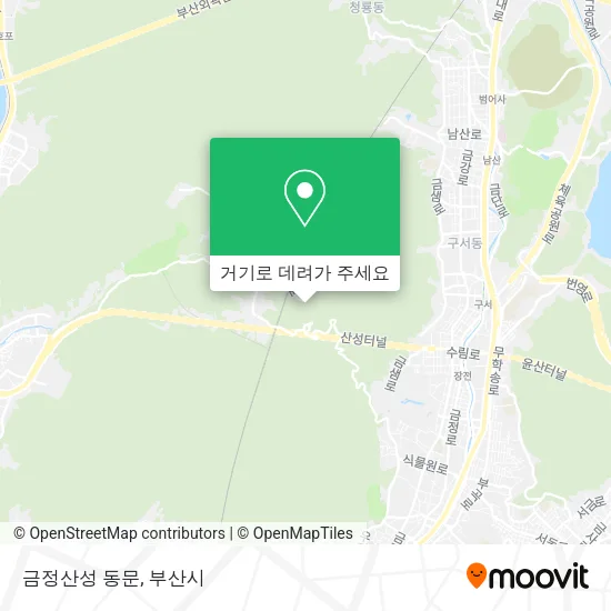 금정산성 동문 지도