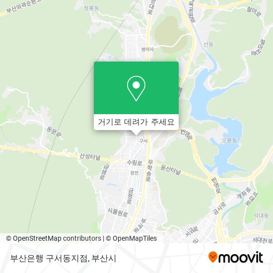 부산은행 구서동지점 지도