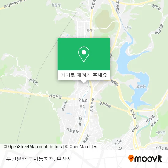 부산은행 구서동지점 지도