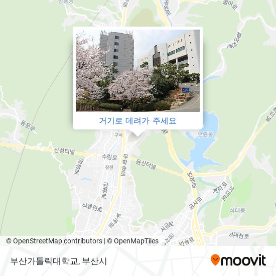 부산가톨릭대학교 지도