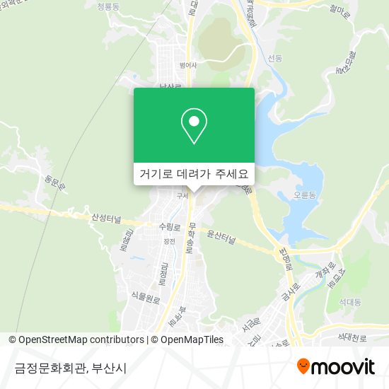 금정문화회관 지도