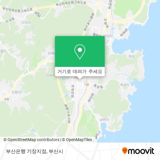 부산은행 기장지점 지도
