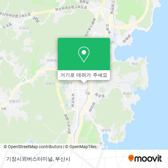 기장시외버스터미널 지도