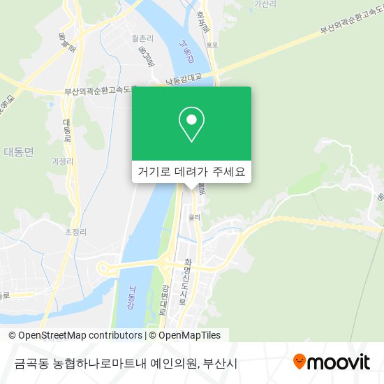 금곡동 농협하나로마트내 예인의원 지도