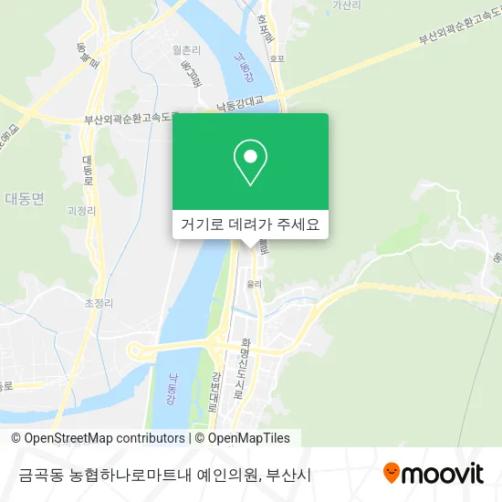 금곡동 농협하나로마트내 예인의원 지도