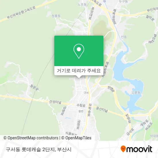 구서동 롯데캐슬 2단지 지도
