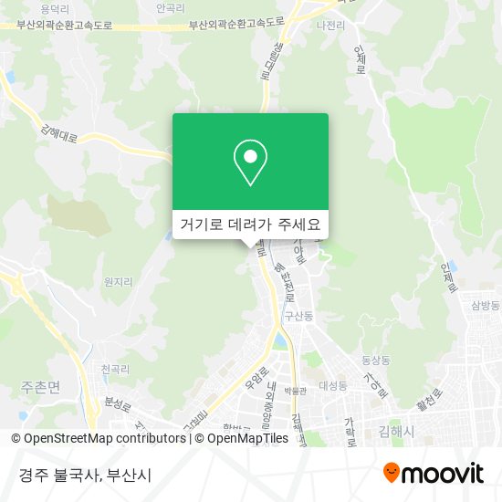 경주 불국사 지도