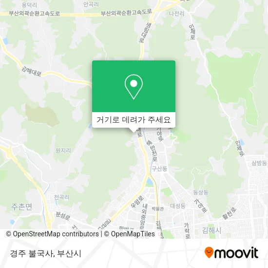 경주 불국사 지도