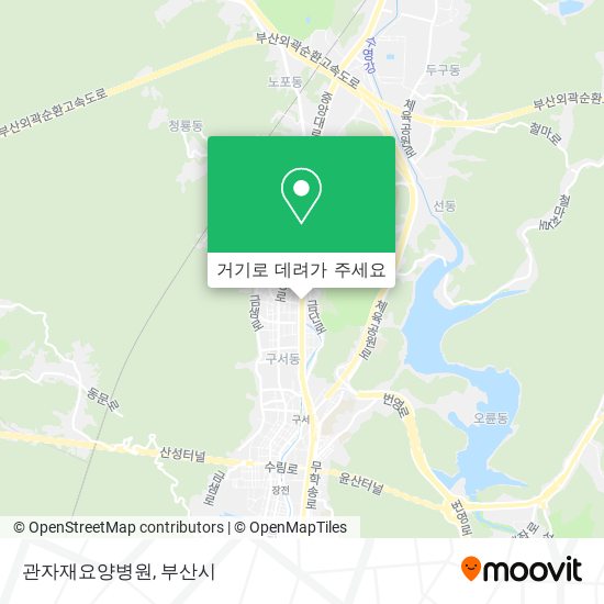 관자재요양병원 지도