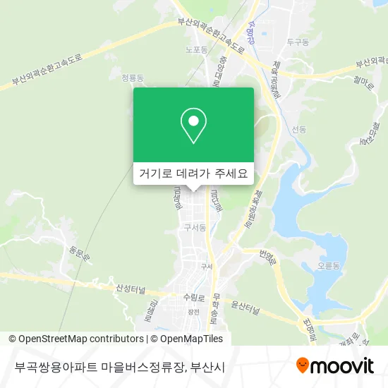 부곡쌍용아파트 마을버스정류장 지도