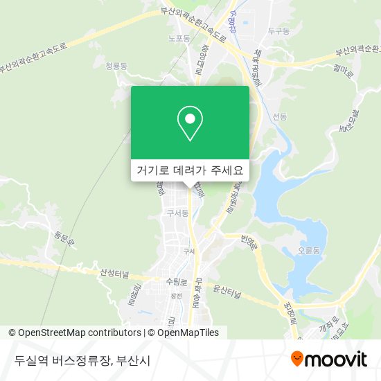 두실역 버스정류장 지도
