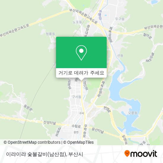 이랴이랴 숯불갈비(남산점) 지도