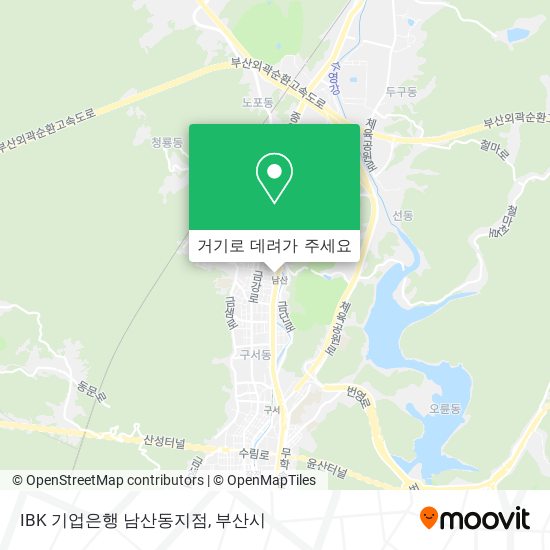 IBK 기업은행 남산동지점 지도