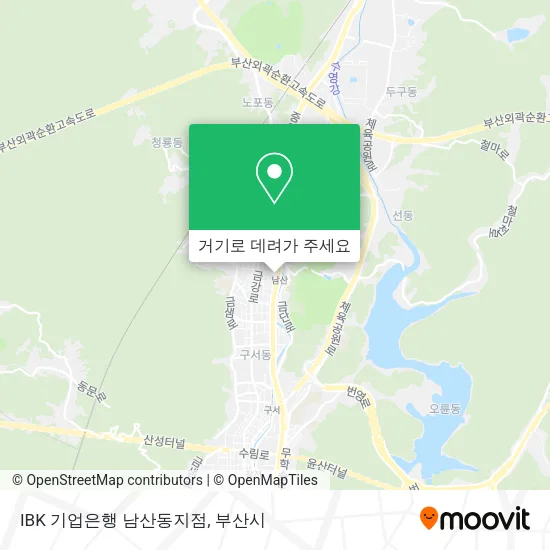 IBK 기업은행 남산동지점 지도
