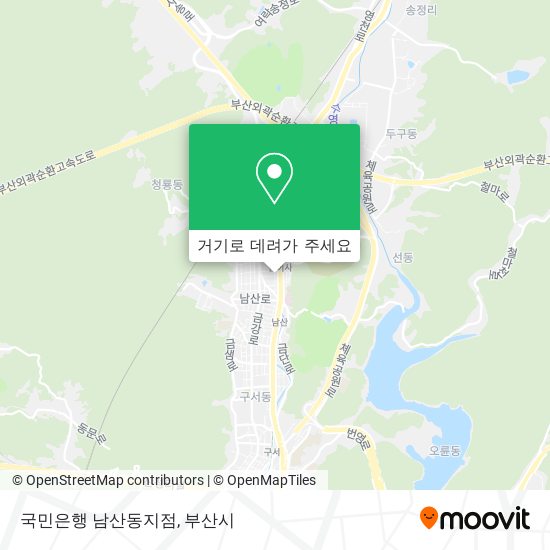 국민은행 남산동지점 지도
