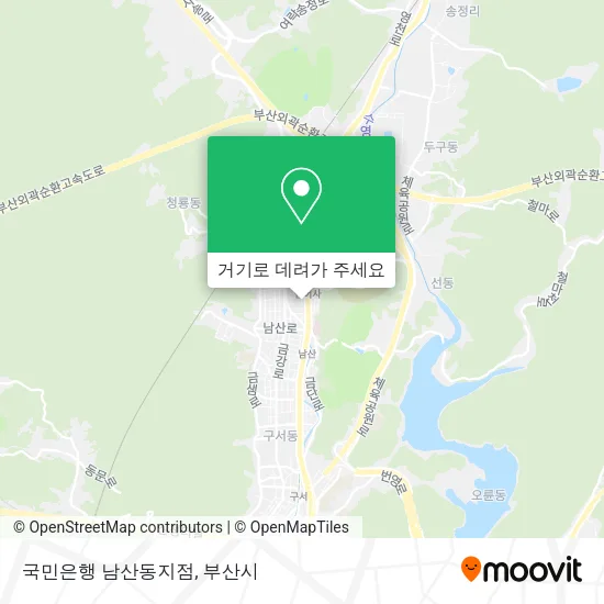 국민은행 남산동지점 지도