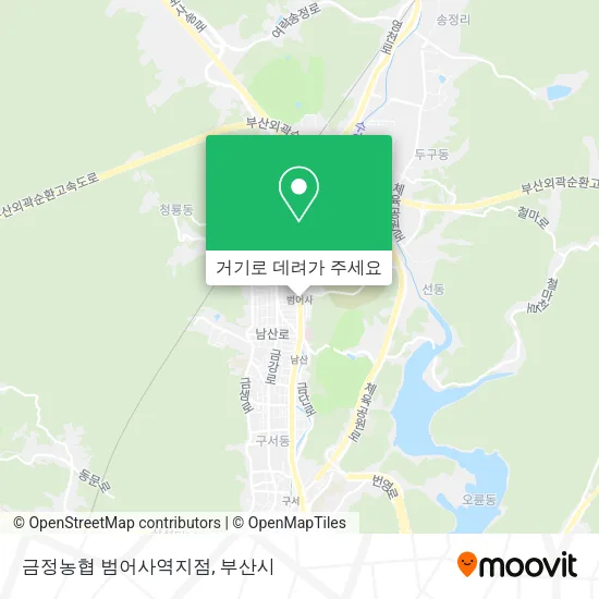 금정농협 범어사역지점 지도