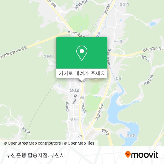부산은행 팔송지점 지도