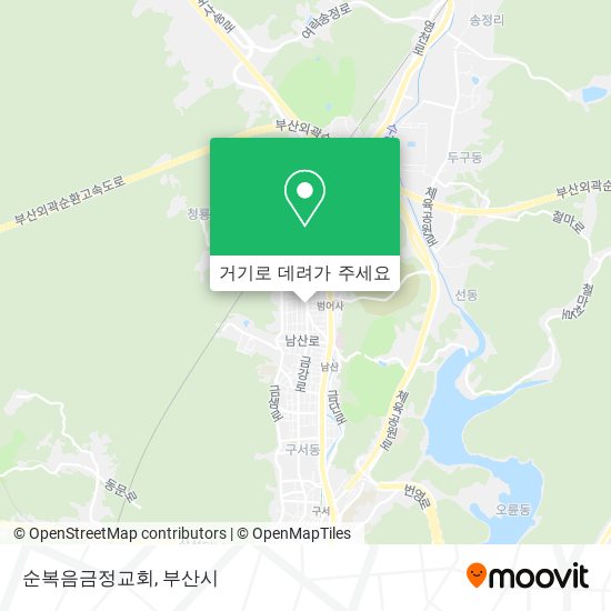 순복음금정교회 지도