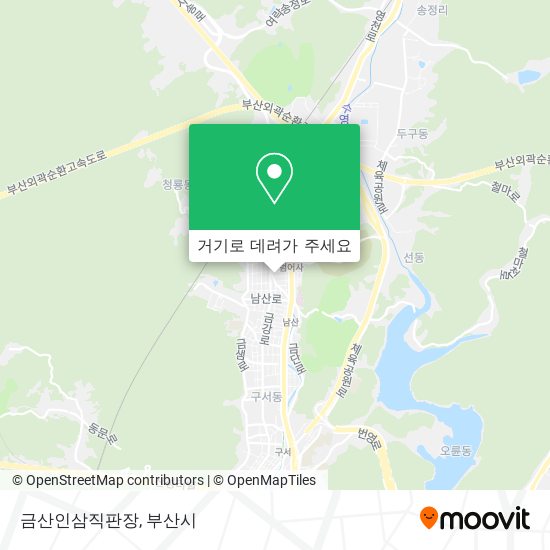 금산인삼직판장 지도