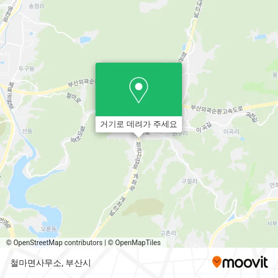 철마면사무소 지도