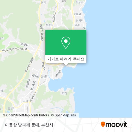 이동항 방파제 등대 지도