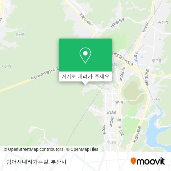 범어사내려가는길 지도