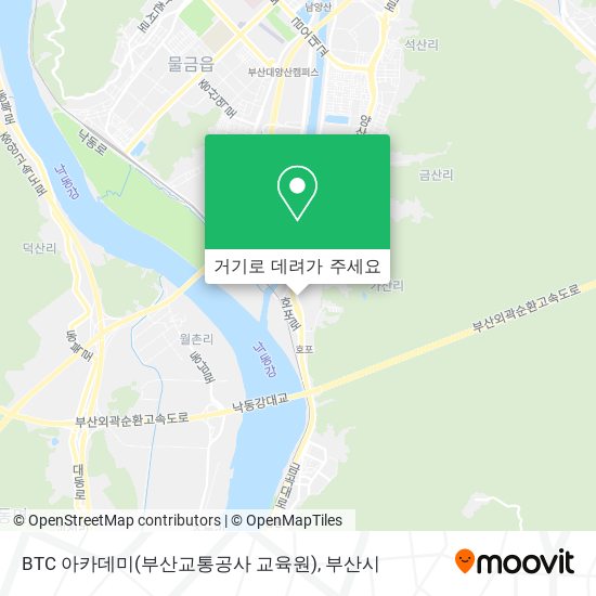 BTC 아카데미(부산교통공사 교육원) 지도