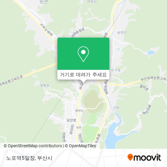 노포역5일장 지도