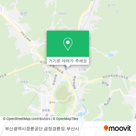 부산광역시경륜공단 금정경륜장 지도