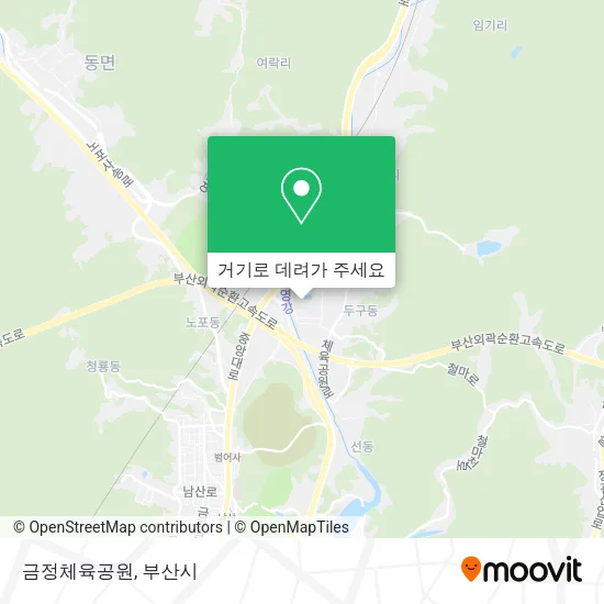 금정체육공원 지도