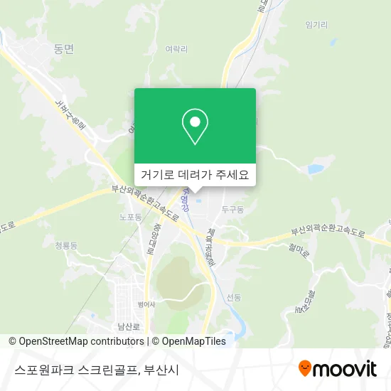스포원파크 스크린골프 지도