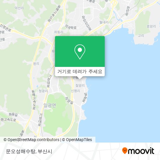 문오성해수탕 지도