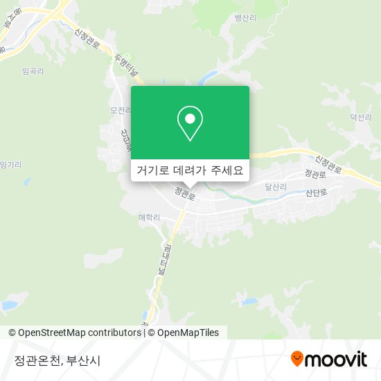 정관온천 지도