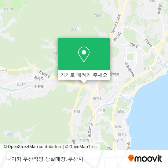 나이키 부산직영 상설매장 지도