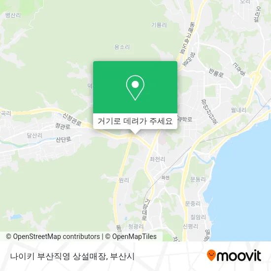 나이키 부산직영 상설매장 지도