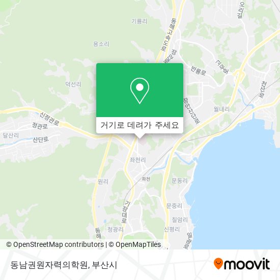 동남권원자력의학원 지도