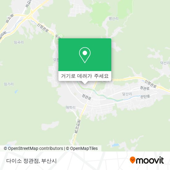 다이소 정관점 지도