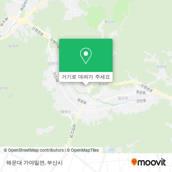 해운대 가야밀면 지도