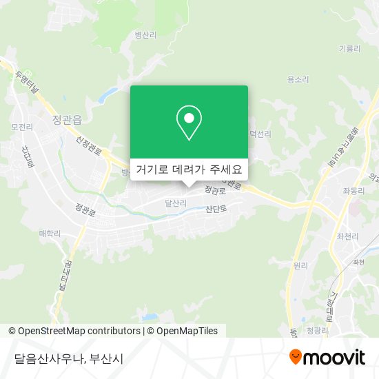 달음산사우나 지도