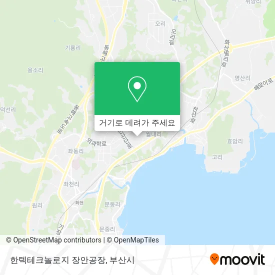 한텍테크놀로지 장안공장 지도