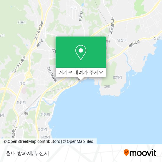 월내 방파제 지도