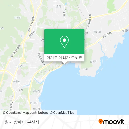 월내 방파제 지도