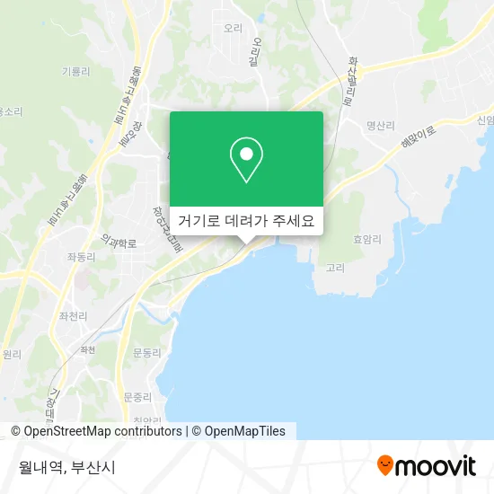 월내역 지도